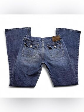 Union Bay Low Rise Boot Cut Denim Jeans W/ Flap Pockets
